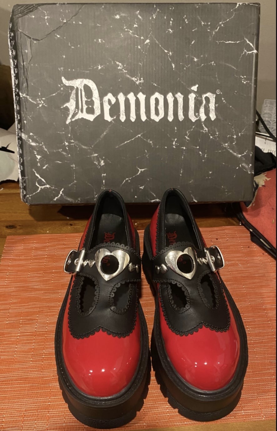 For Sale Brand New! Red Mary Jane Style Demonias