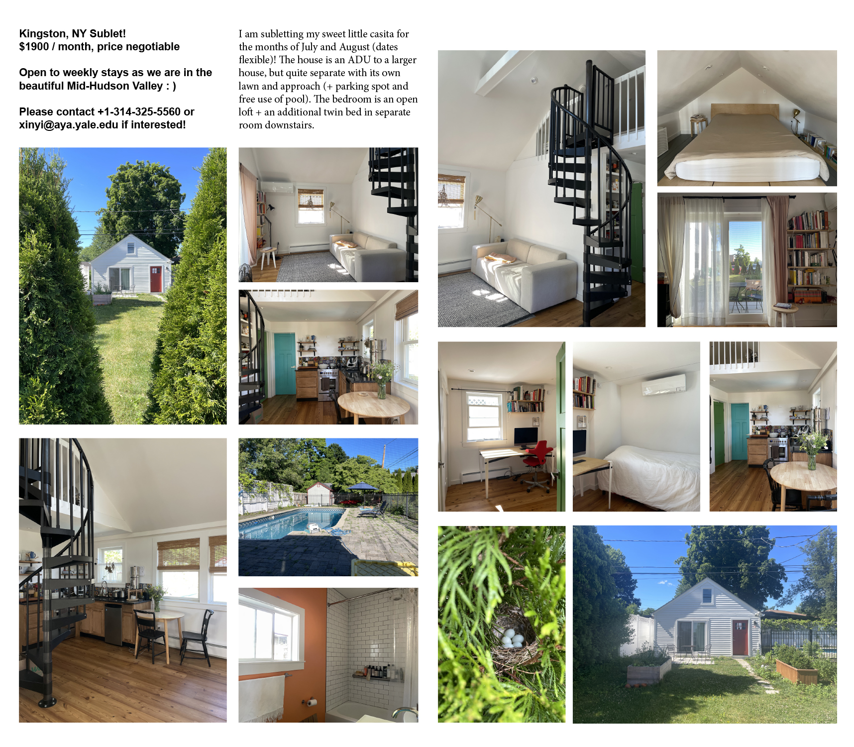 For Sale Kingston, NY Sublet!