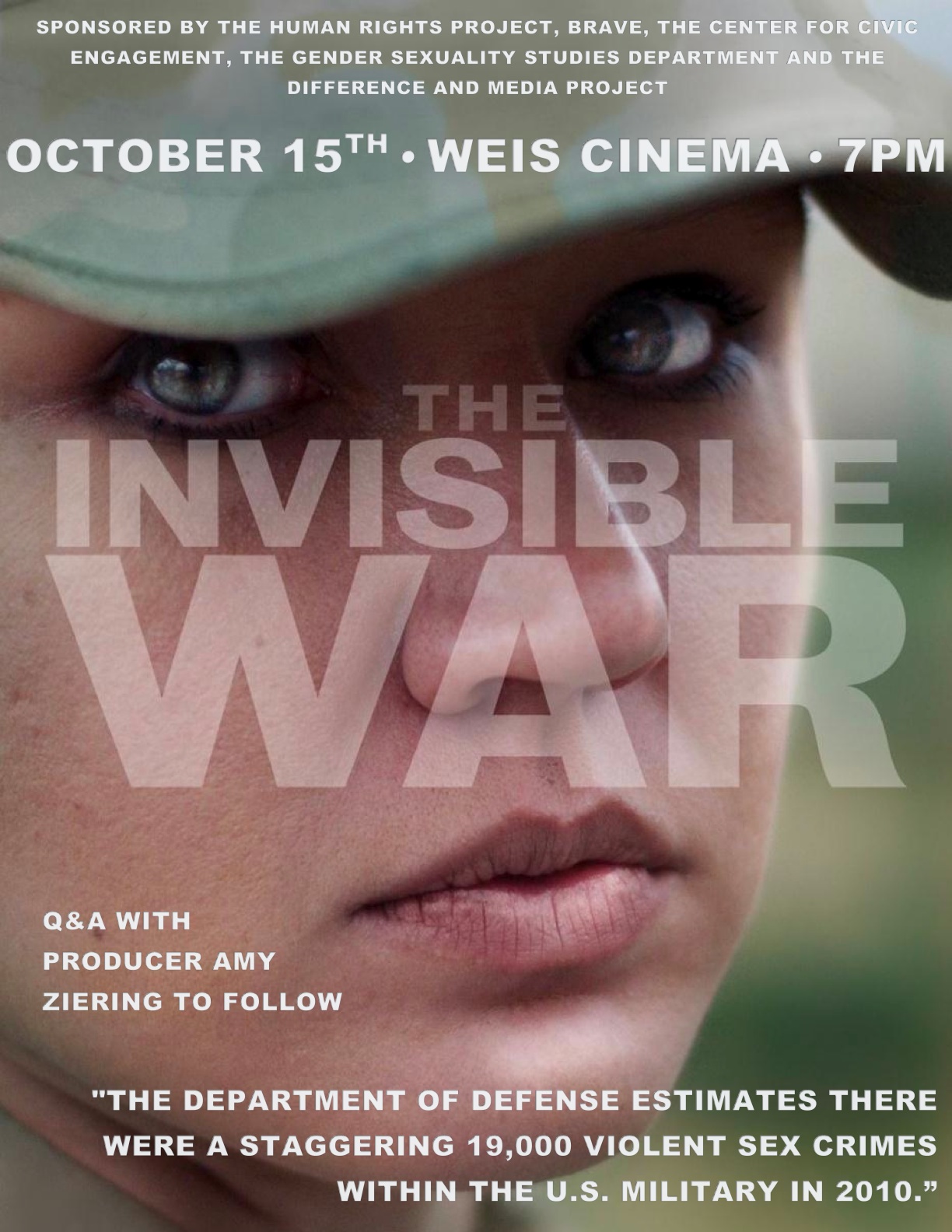 [Invisible War Screening and Talk with Producer Amy Ziering] 