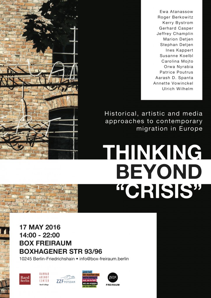 ‘Thinking Beyond Crisis’ Historical, Artistic and Media Approaches To Contemporary Migration In Europe