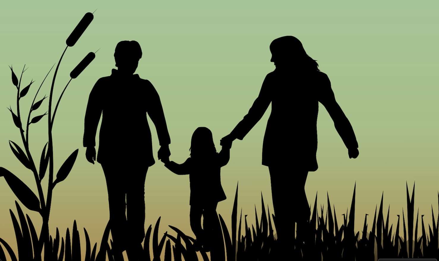 A stock image of a family walking toward a sunset.; Exploring Intergenerational Child-Rearing Practices in Central Asia: A Critical Psychology Approach