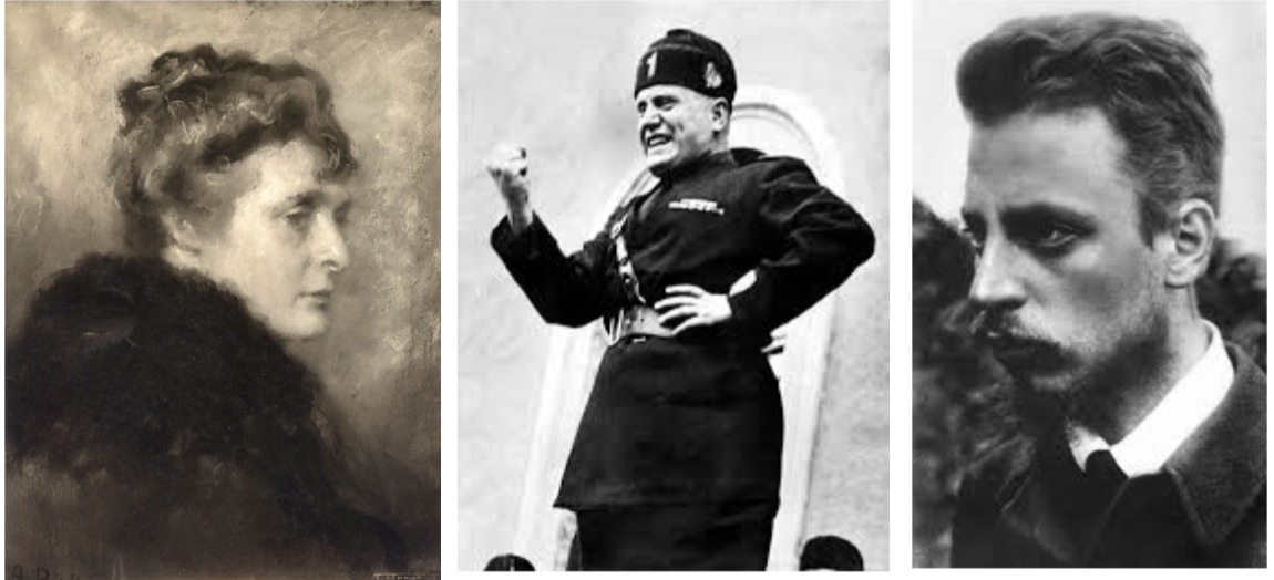Desaturated images of Lella Gallarati-Scotti, Mussolini, and Rilke; "No, my dear Rilke!&rdquo;: On Rilke&rsquo;s Flirtations with Mussolini and Fascism