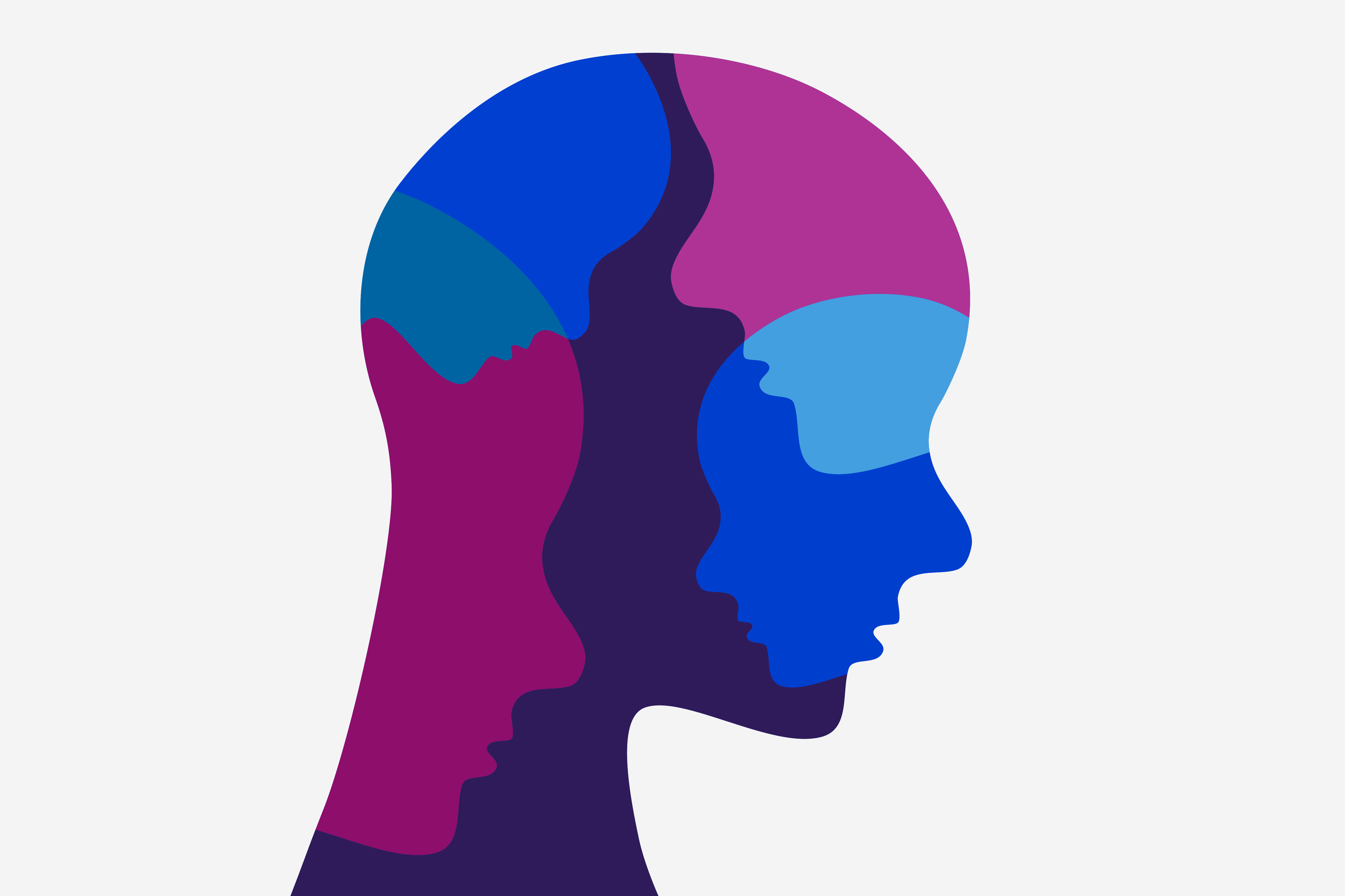 A graphic of a head with other heads inside it.; Looking the Part: Examining the &ldquo;Physical Femininity Imperative&rdquo; from the Perceiver and Target Perspective