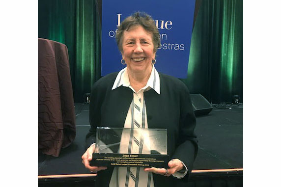 Joan Tower Receives the Gold Baton from League of American Orchestras