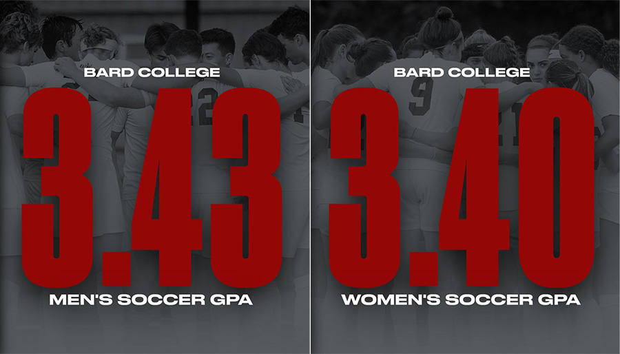 For the 13th Consecutive Year, Bard&rsquo;s Men&rsquo;s and Women&rsquo;s Soccer Teams Win Team Academic Award from United Soccer Coaches