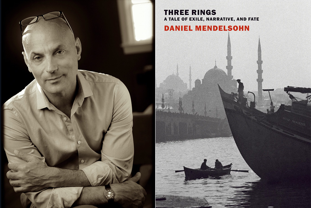 Daniel Mendelsohn and his book <em>Three Rings: A Tale of Exile, Narrative, and Fate.</em>