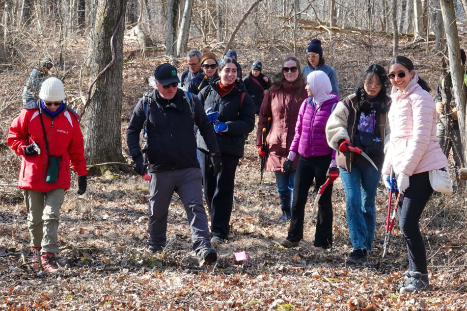 Student and Staff Volunteers Clear New Path from Red Hook to Bard College