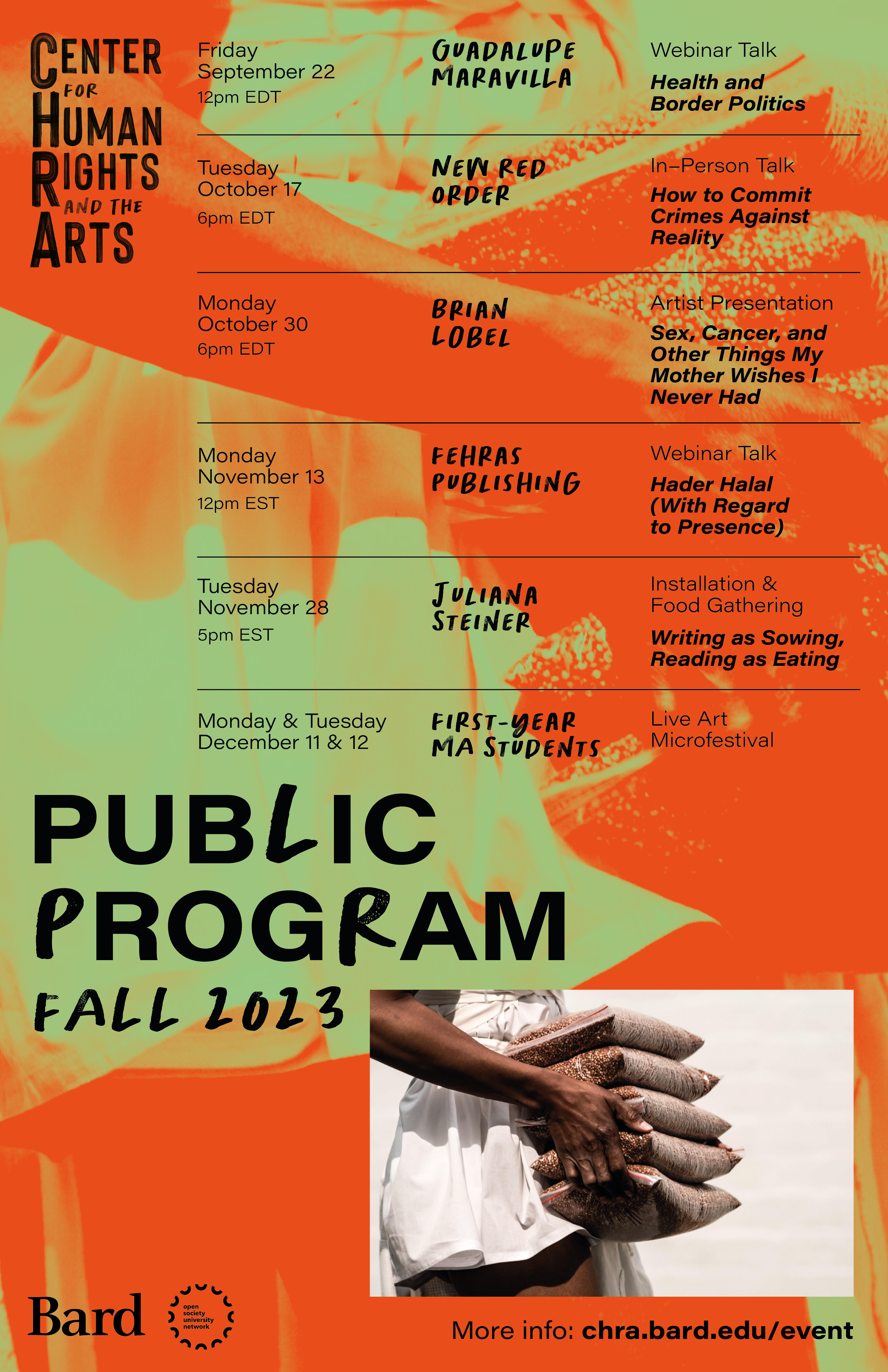 CHRA Fall 2023 public program