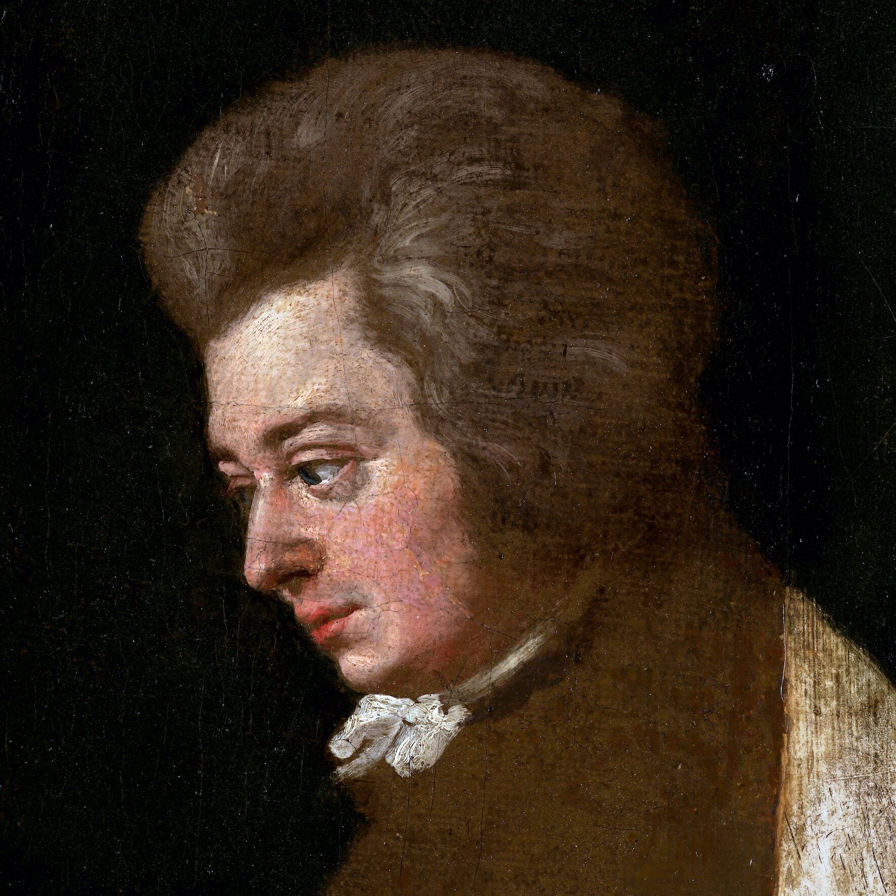a painting of the classical composer Mozart