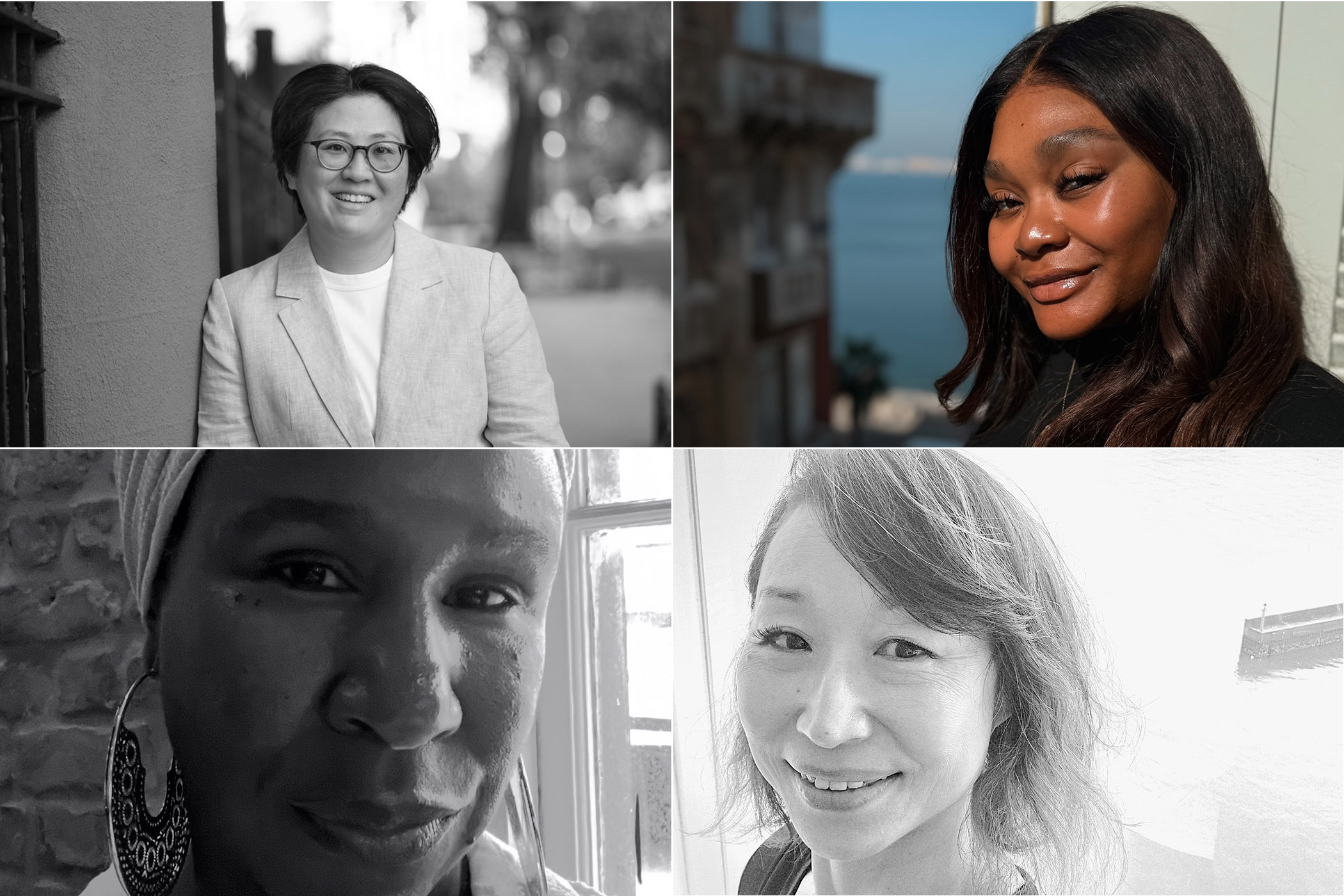 Four separate portraits of women.&nbsp;