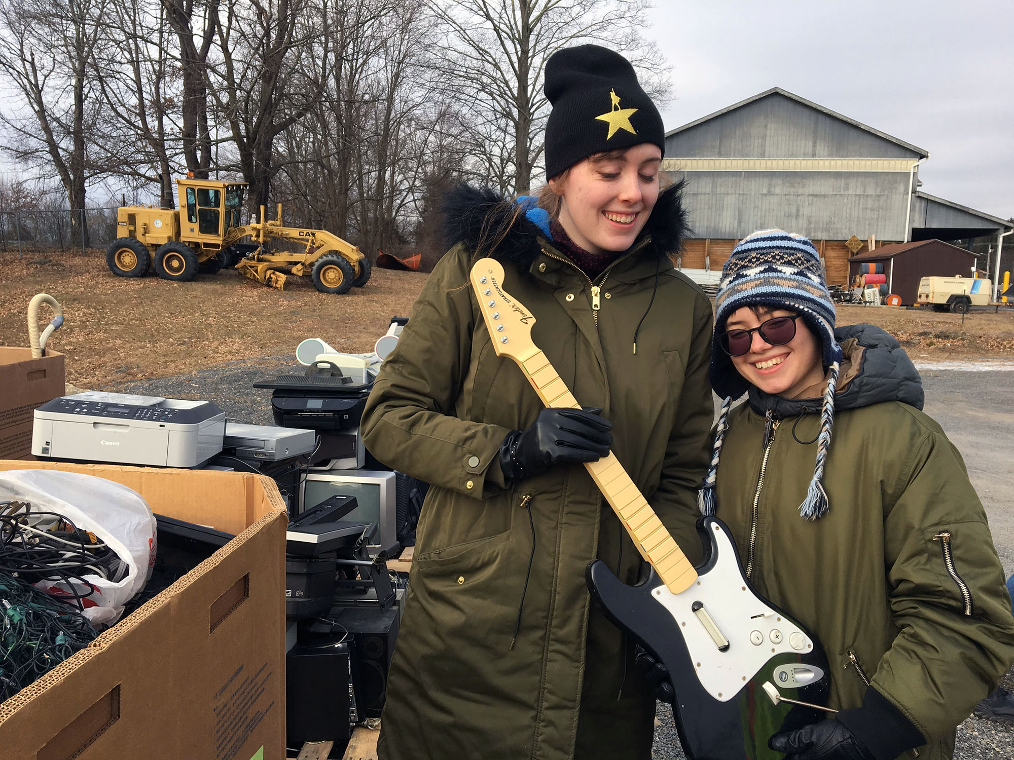 Bard Students volunteer at Red Hook&#39;s annual E-Waste Day.