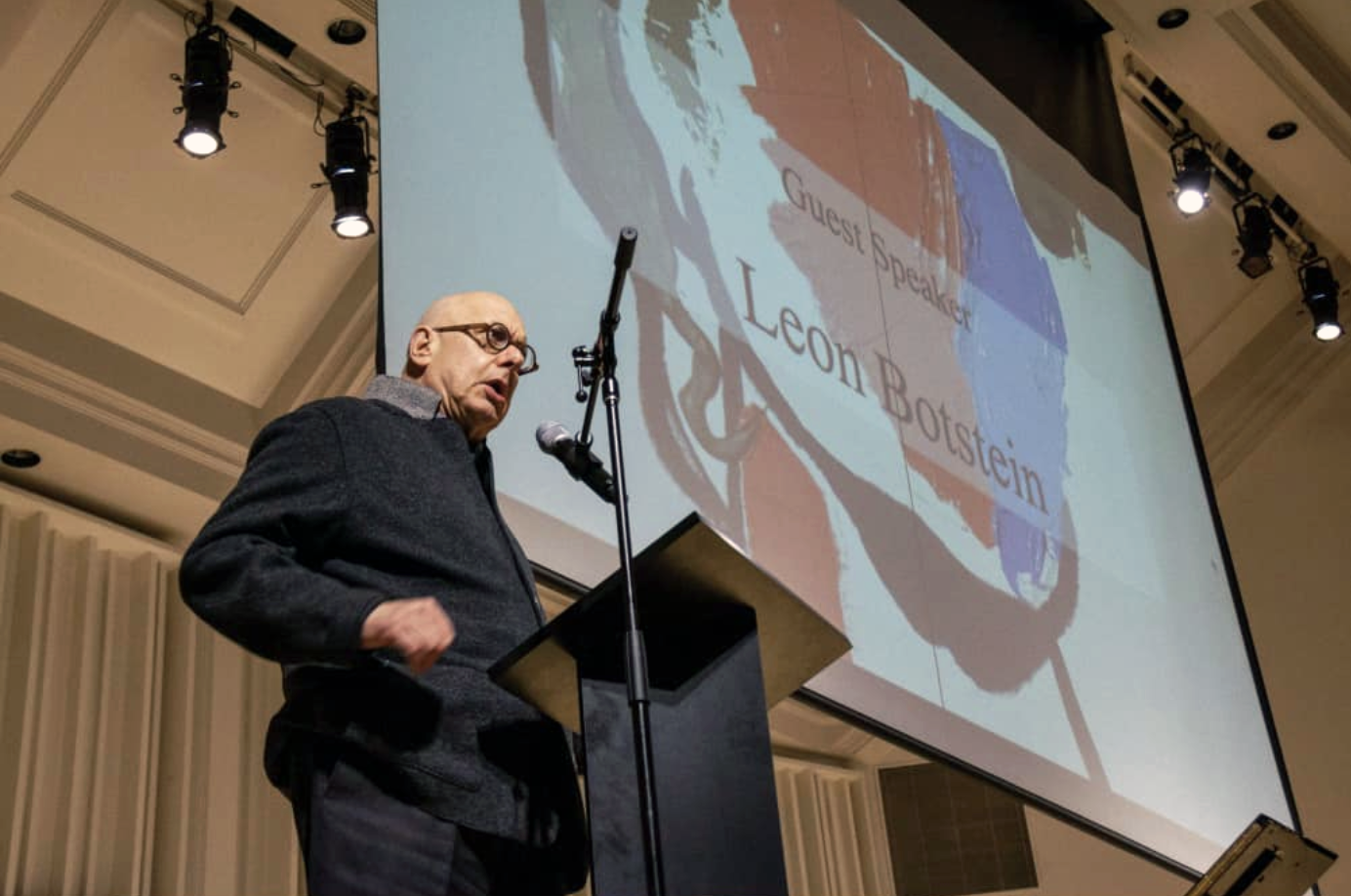 Bard College President Leon Botstein addresses the audience. Photo courtesy Caroline (Ziyue) He