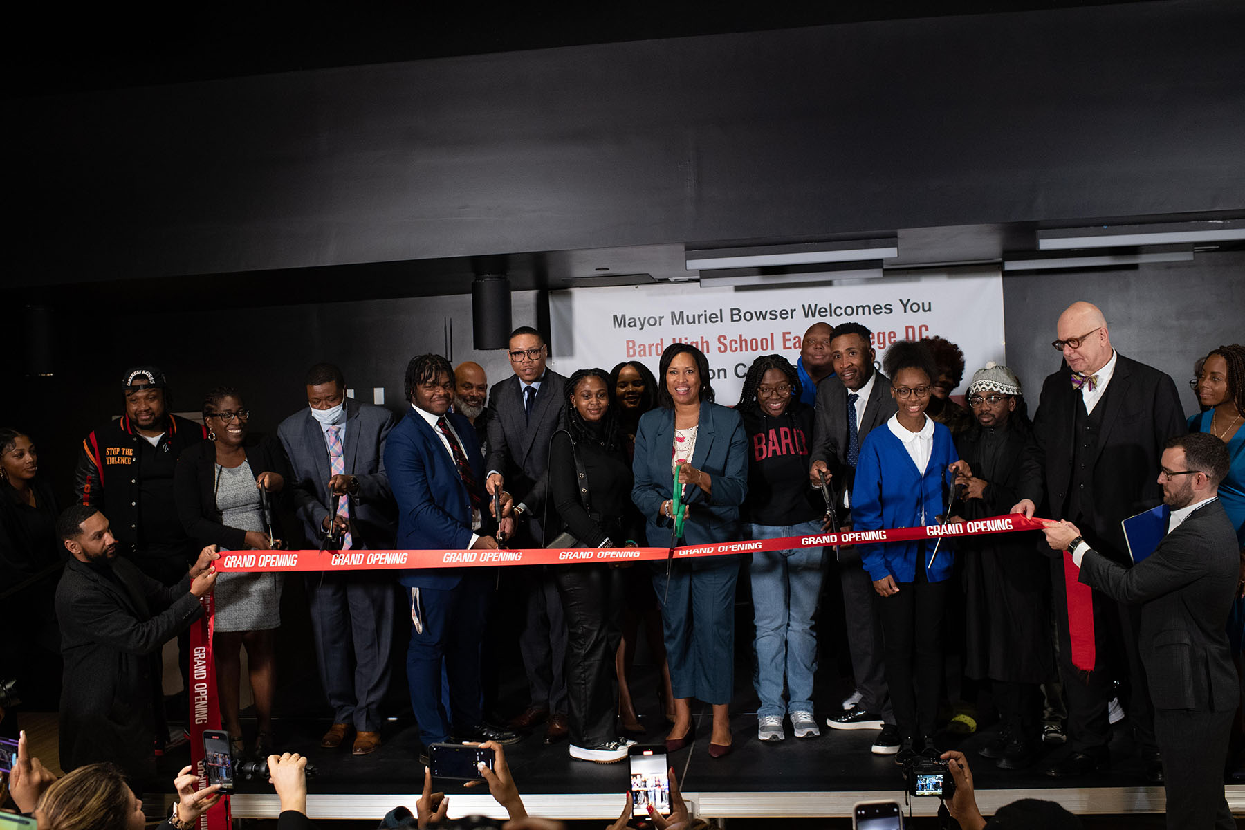 BHSEC DC ribbon cutting. Photo by Khalid Naji-Allah, photographer for Mayor Muriel Bowser