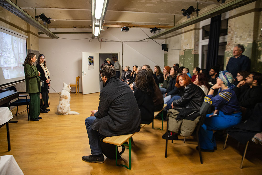 Event Organizers&nbsp;Elizaveta Mamon and artist&nbsp;Stanislava Ovchinnikova&nbsp;