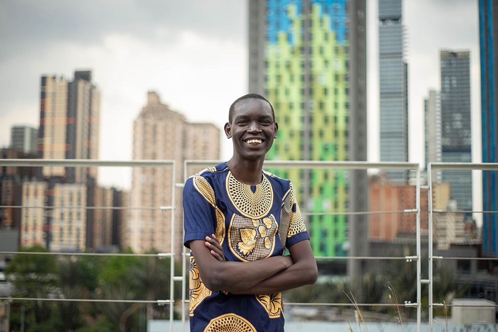 Robert Aharanya Claudio&#39;s discusses his project providing counseling and educational resources for youths in Kakuma Refugee Camp in northwest Kenya.