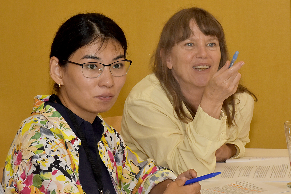 Begimai Abdraeva of AUCA and Tamara Steger of CEU were two OSUN faculty participating in the recent ELI workshops.