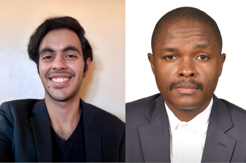 Mustafa Hawwash of Al-Quds Bard College (left) and Gilbert Ntawuyankira of Hubs for Connected Learning Initiatives say OSUN Online Courses allowed them to obtain critical thinking skills. Mustafa Hawwash of Al-Quds Bard College (left) and Gilbert Ntawuyankira of Hubs for Connected Learning Initiatives say OSUN Online Courses allowed them to obtain critical thinking skills.