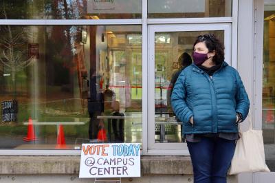 Election 2020 at Bard College. Photo by Sonita Alizada ’23