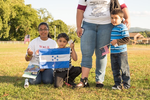 Ligia and her family. Photo by Jodiah Jacobs