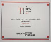  Premio IPPIE otorgado a La Voz