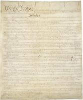 Foto: el Preámbulo de la Constitución de los Estados Unidos 
