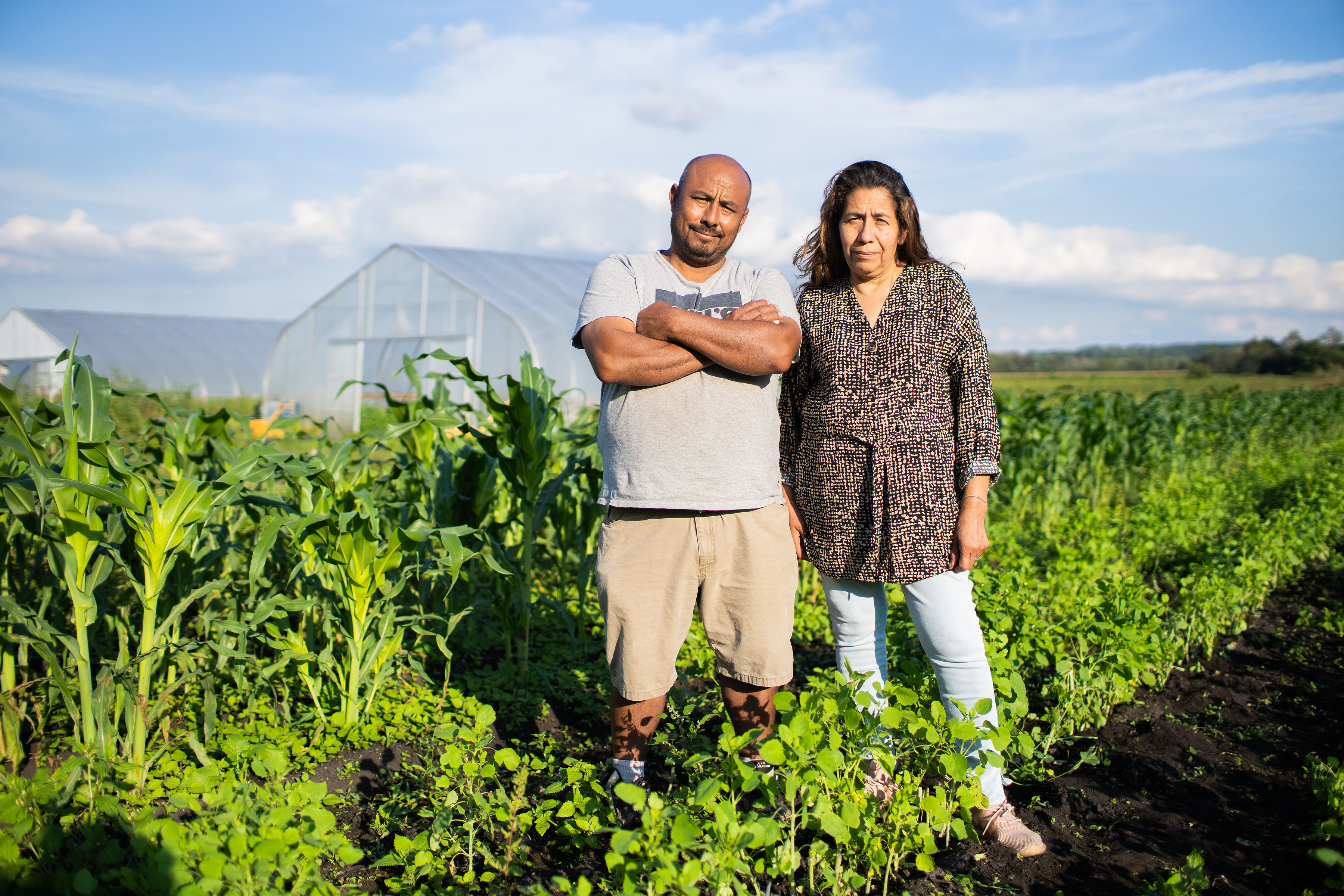 Martín y Gaudencia Rodríguez, dueños y trabajadores de Mimomex Farm