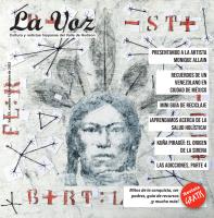 Imagen de portada de la revista La Voz de noviembre&nbsp;2023, arte por&nbsp;Monique Allain