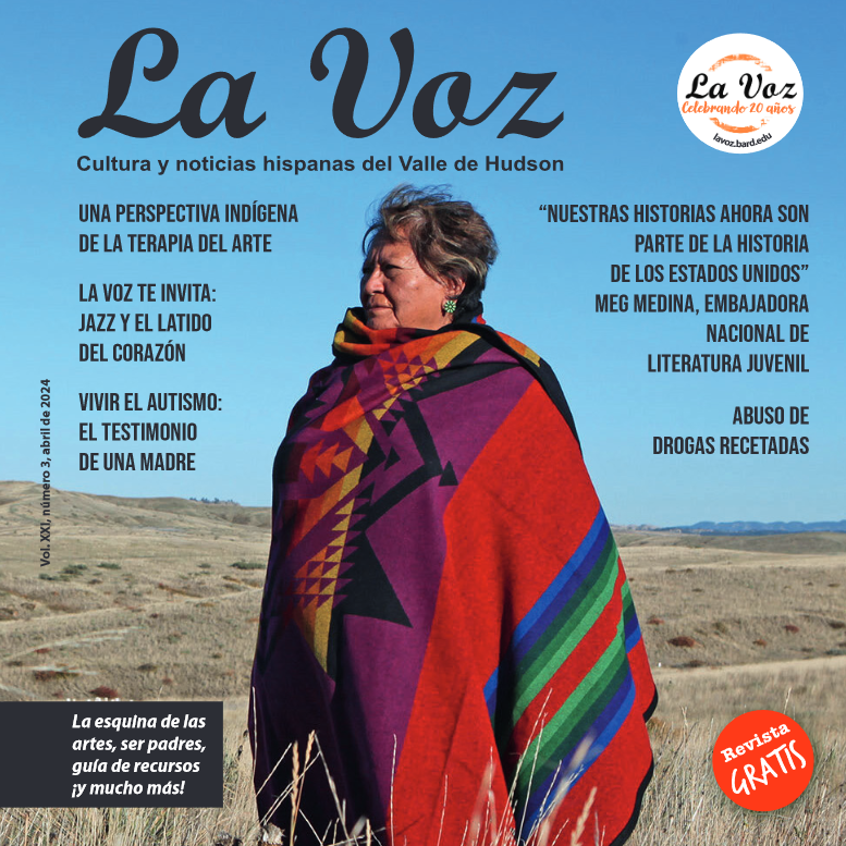 Imagen de portada de la revista La Voz de abril 2024, Margaret Behan, fotografía de The Grandmothers Wisdom Project