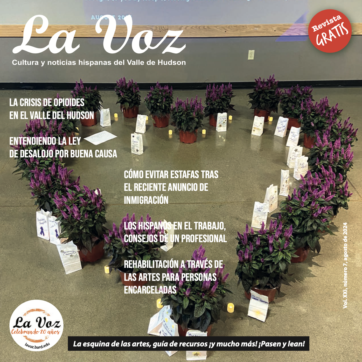 Imagen de portada de la revista La Voz de agosto 2024, foto de Nohan Meza