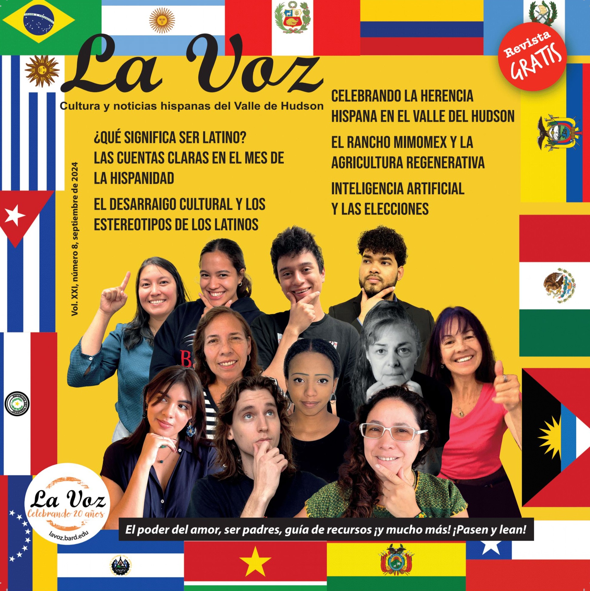 Imagen de portada de la revista La Voz, edici&oacute;n de septiembre 2024, por Pilar Roca