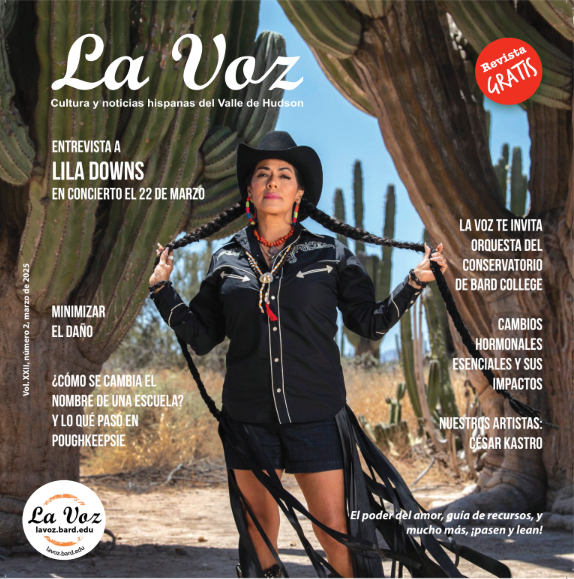 Imagen de portada de La Voz marzo 2025, foto de Lila Downs por Chino Limus