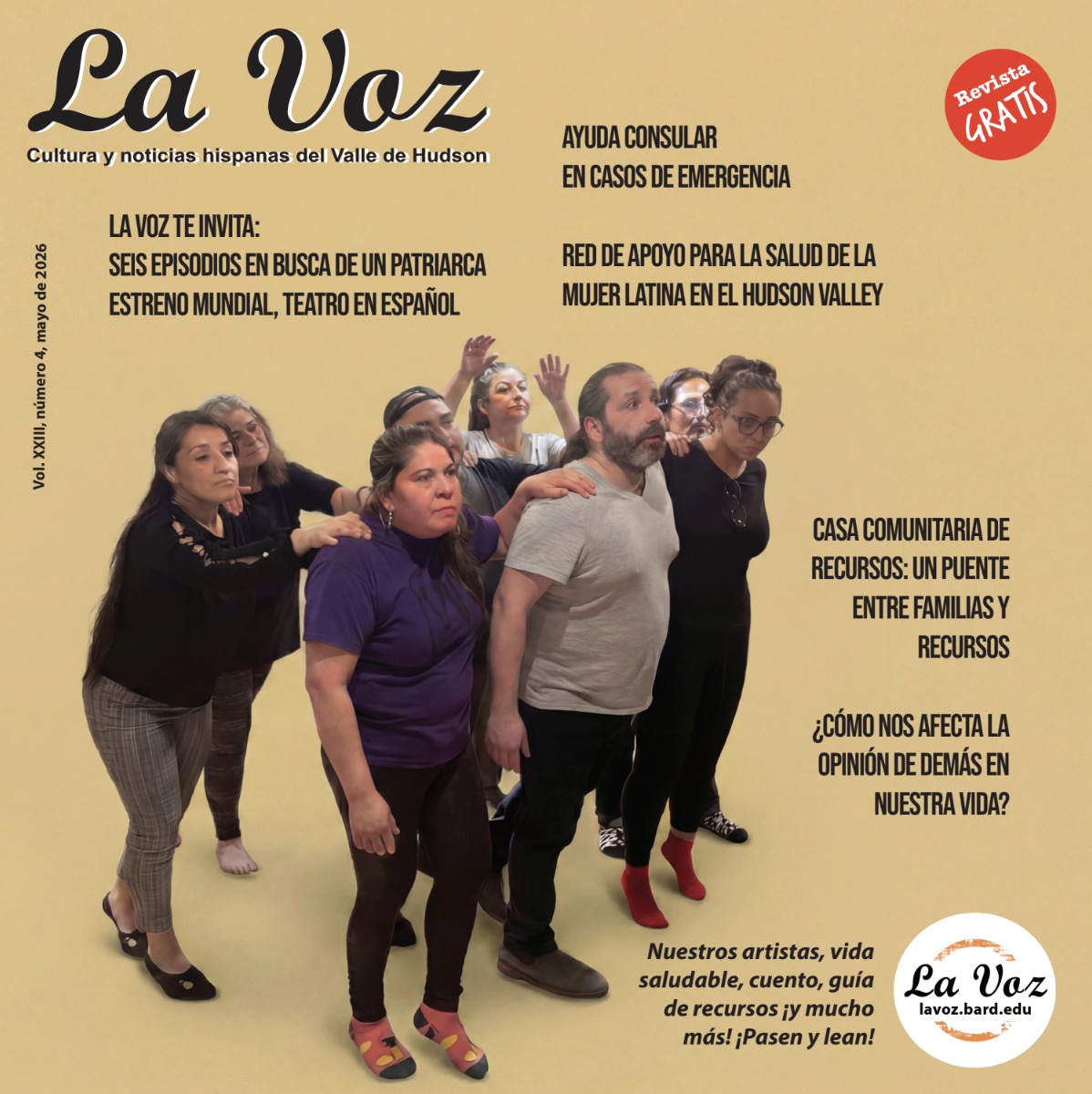 Imagen de portada de la revista La Voz, Abril 2026
